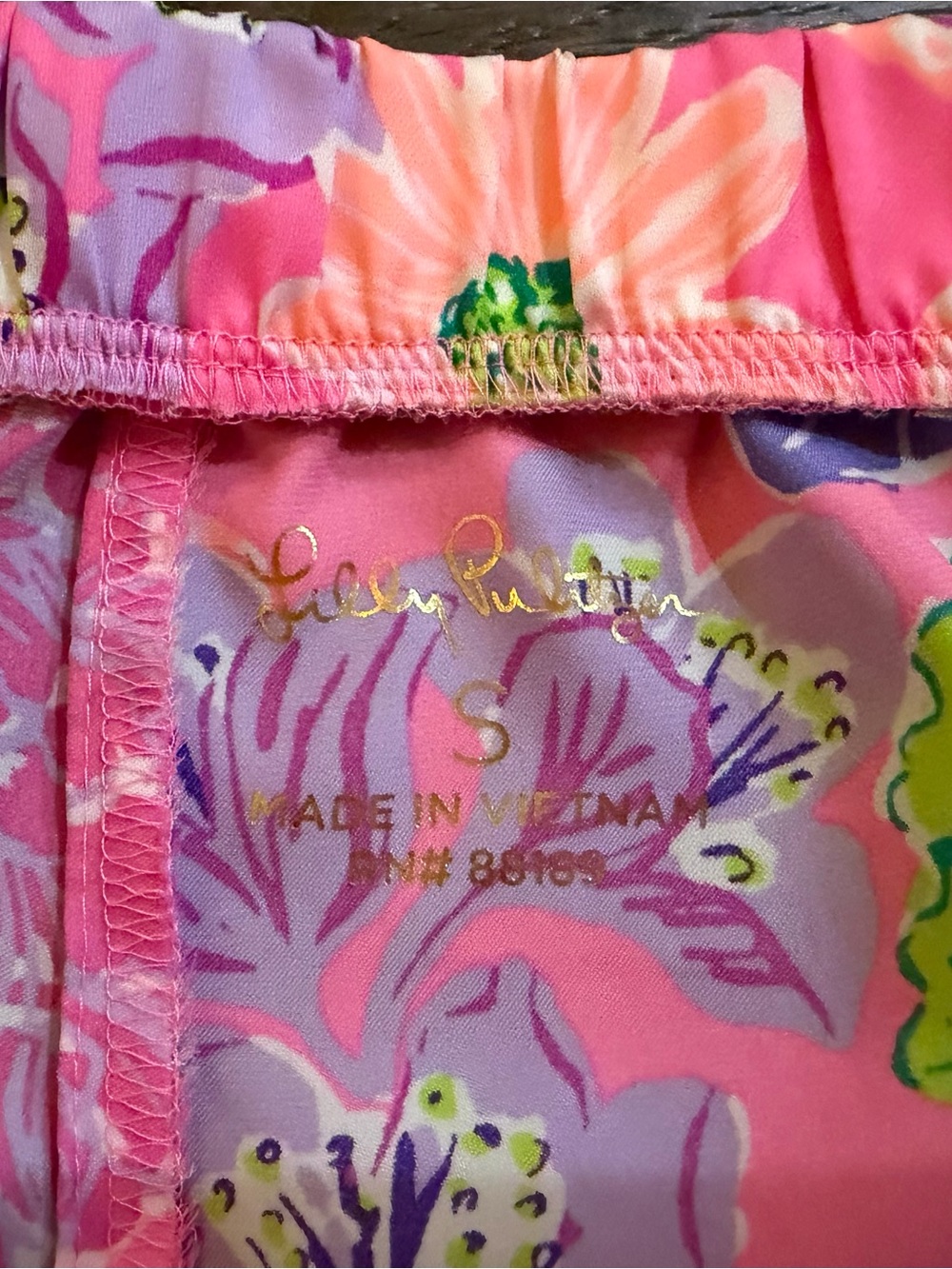 Lilly Pulitzer Teagan Tropical Floral Short Pajama Set🌸🐘 Size Small - Picture 7 of 15